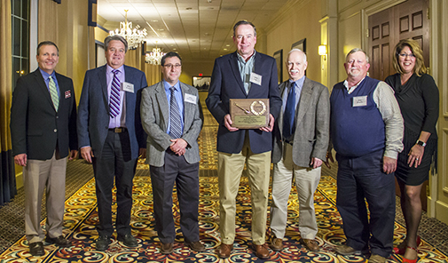 Pictured from Left to Right: John Connor, AGC/VT President; Bob Eaton, Project Manager, BLC; John Johnston, Vice President of MEP Services, BLC; John Dale, Architect, BLC; Michael Deslandes, Senior Estimator, BLC; Cathy Lamberton, AGC/VT Executive Vice President.