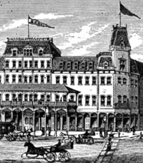 The Brooks House during its early days as a fashionable hotel 