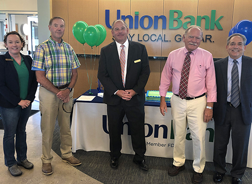 Photo left to right: Maureen Golden, Branch Manager; Steven Bourgeois, Director; David Silverman, President & CEO; Schuyler Sweet, Director; Ed Levite, Loan Center Manager